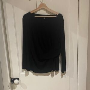 Ellen Tracy Black Long Sleeve Top